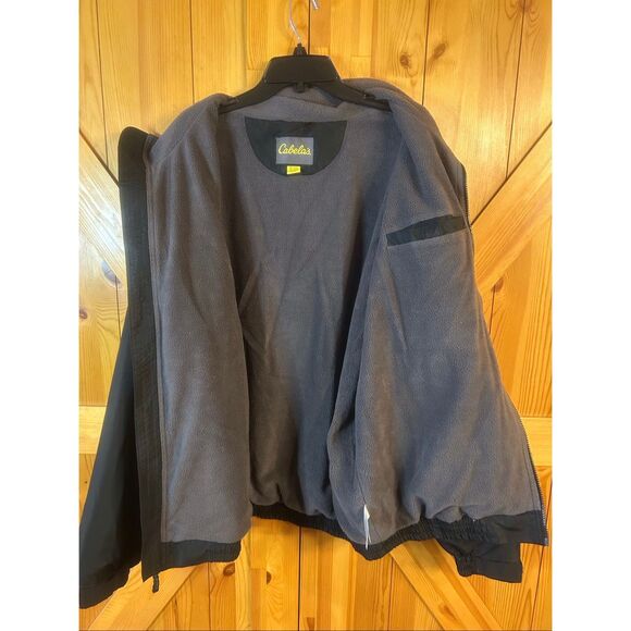 Cabela’s Men’s Fleece Lined Jacket Black Full Zip Size XL (5803) - Picture 8 of 9